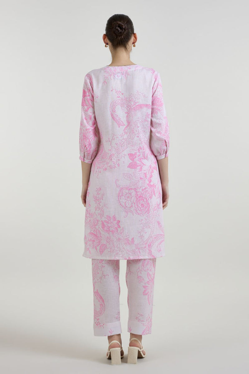 Rosia Kurta Set linen co-ord set by SOBARIKO for women in Singapore