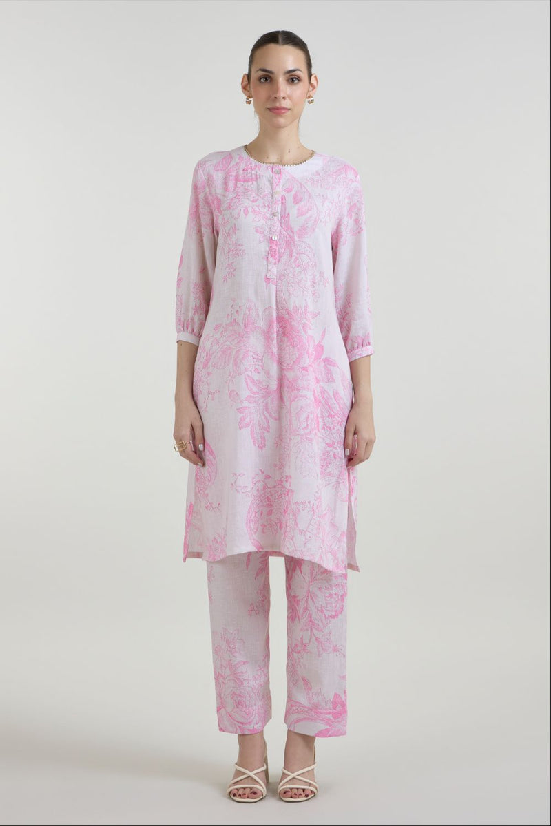 Rosia Kurta Set linen co-ord set by SOBARIKO for women in Singapore