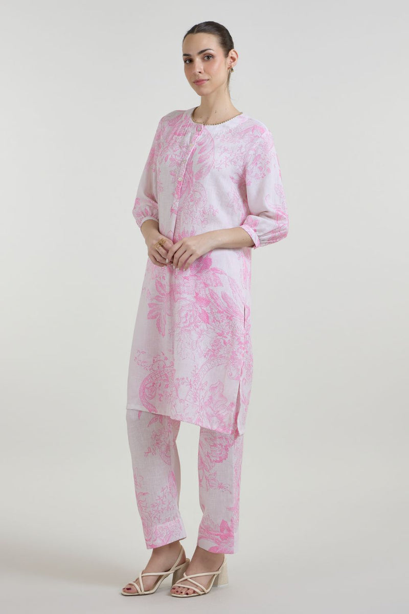 Rosia Kurta Set linen co-ord set by SOBARIKO for women in Singapore