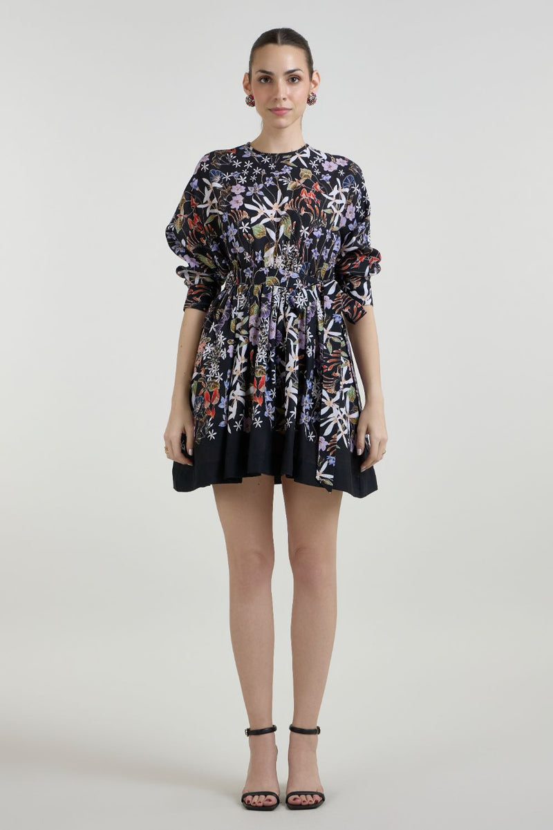 Eliza Mini Dress linen dress by SOBARIKO for women in Singapore