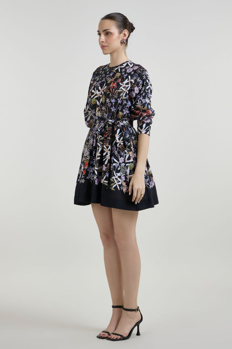 Eliza Mini Dress linen dress by SOBARIKO for women in Singapore