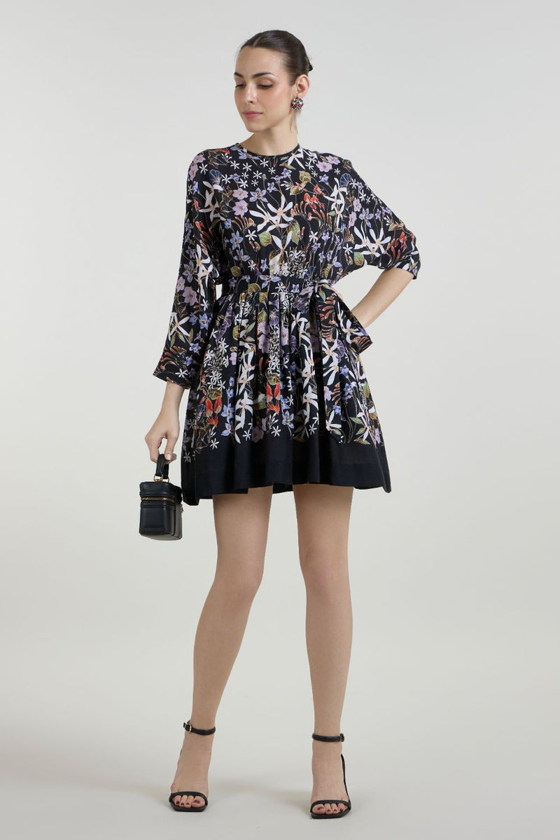 Eliza Mini Dress linen dress by SOBARIKO for women in Singapore