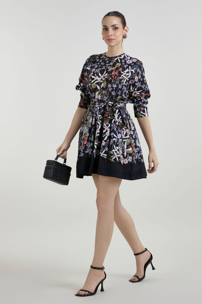 Eliza Mini Dress linen dress by SOBARIKO for women in Singapore