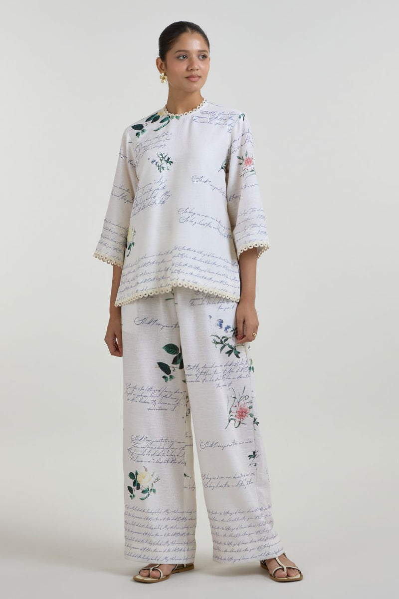 Poetry Tunic Set linen co-ord set by SOBARIKO for women in Singapore