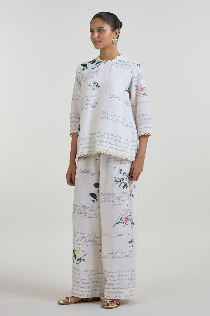 Poetry Tunic Set linen co-ord set by SOBARIKO for women in Singapore