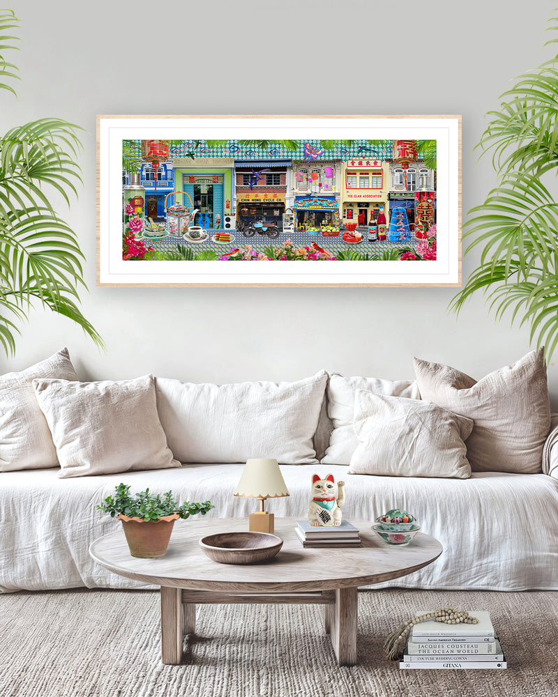 Singapore Shophouses In Heritage Brights