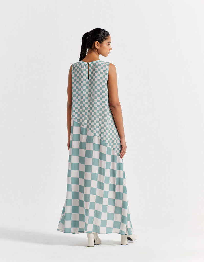 SLEEVELESS ASYMMETRIC DRESS CO-ORD (SET OF 2) poplin by THREE for women in Singapore
