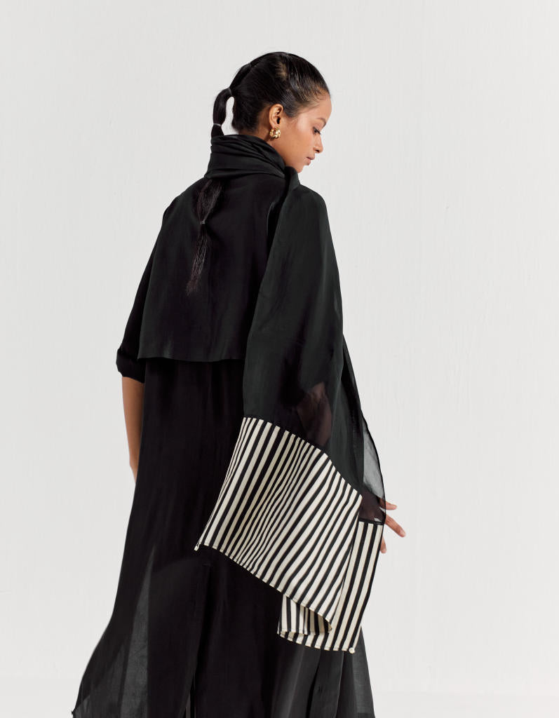 TIE JACKET - BLACK by THREE in black color for women in Singapore
