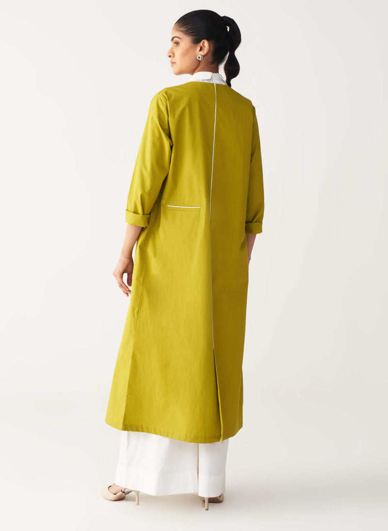 INFINITY EMB. JACKET CO-ORD (SET OF 3)-IVORY & LIME poplin by THREE for women in Singapore