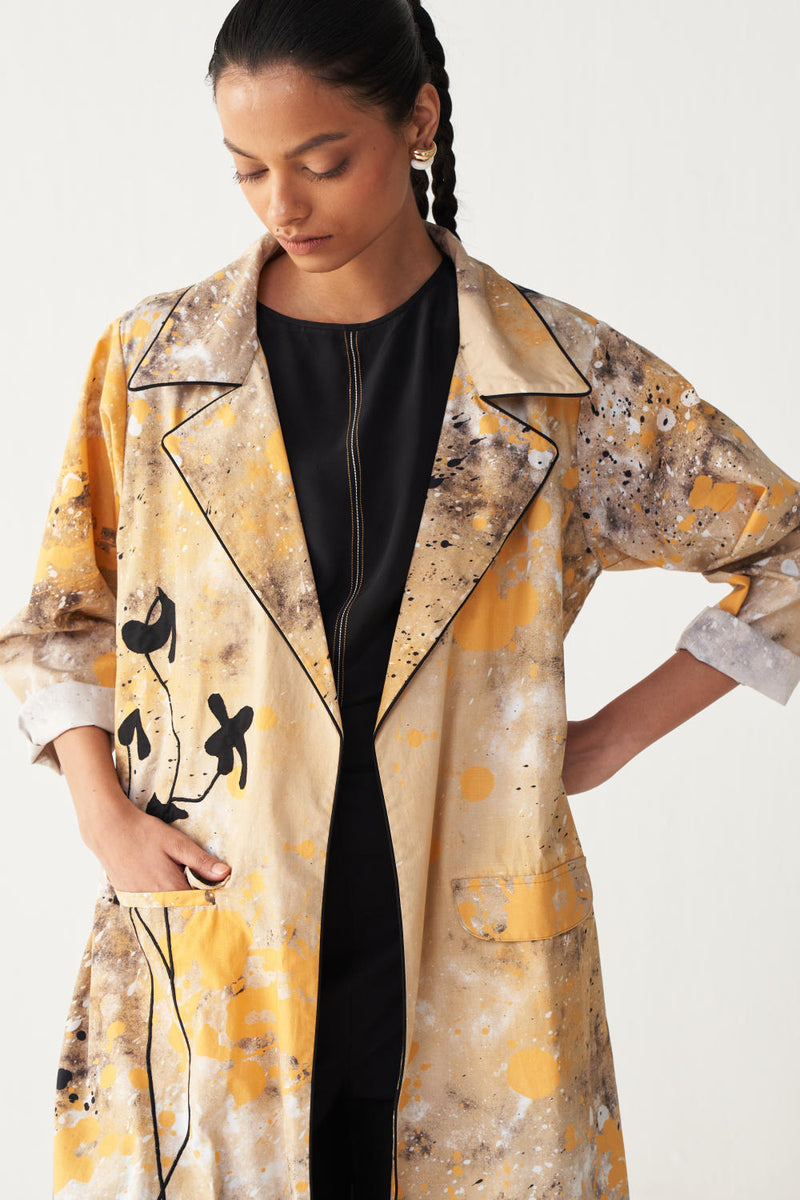 PAINTER JACKET CO-ORD-MULTICOLOR poplin by THREE in multi color for women in Singapore