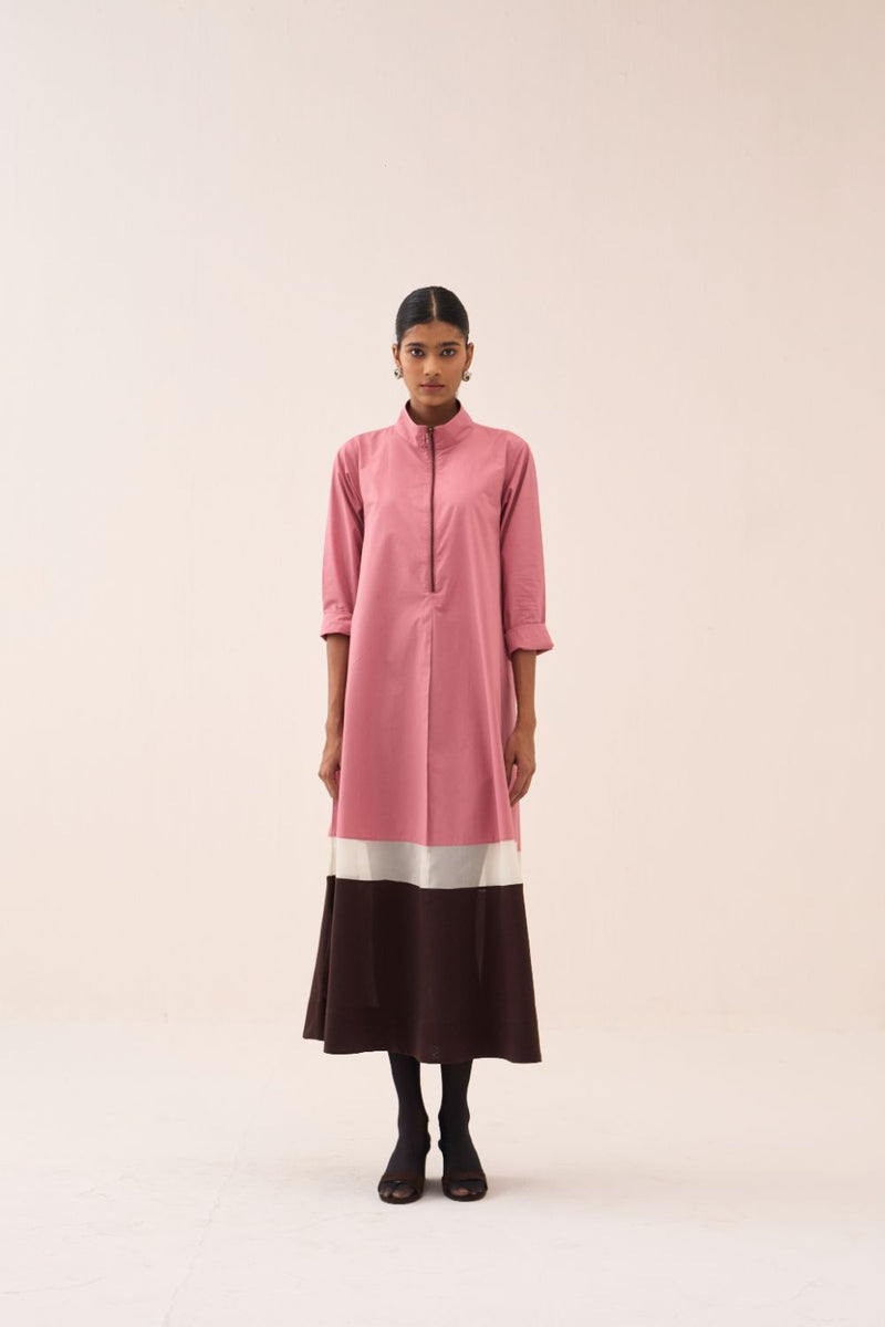 Turtle Neck Dress poplin by THREE for women in Singapore
