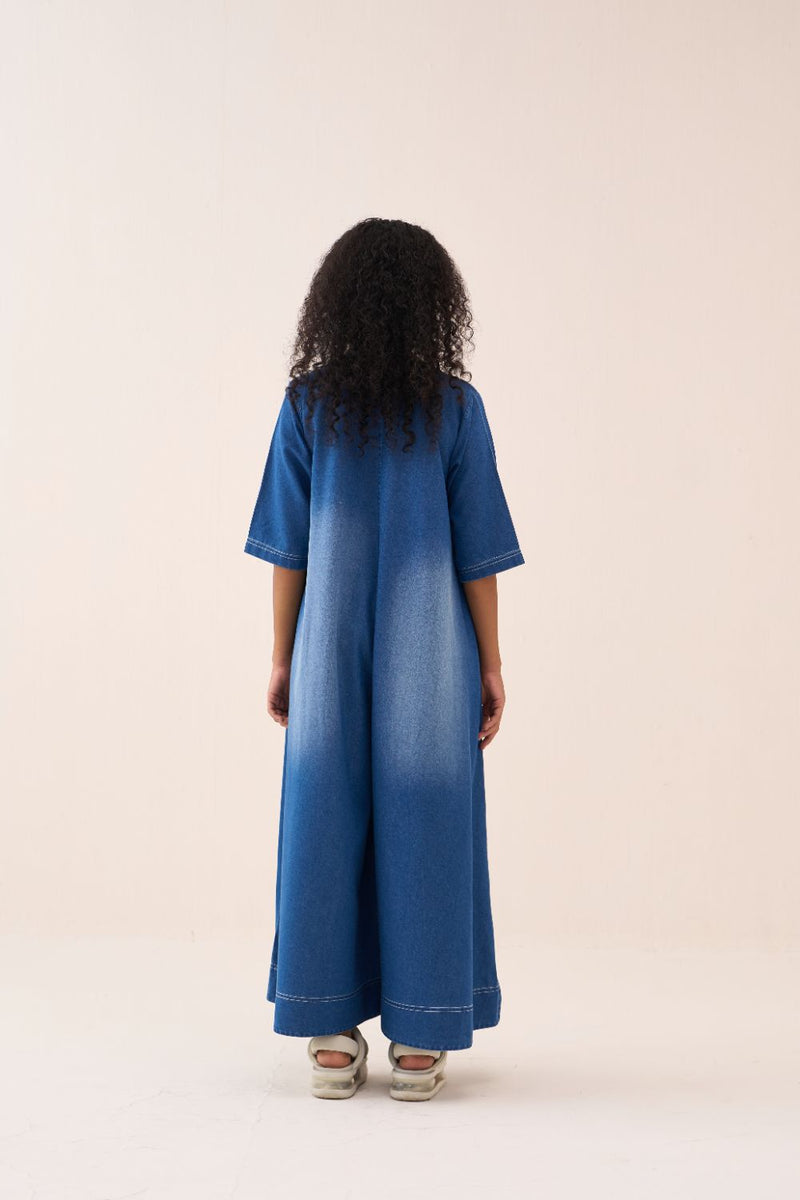 Denim Jumpsuit by THREE for women in Singapore
