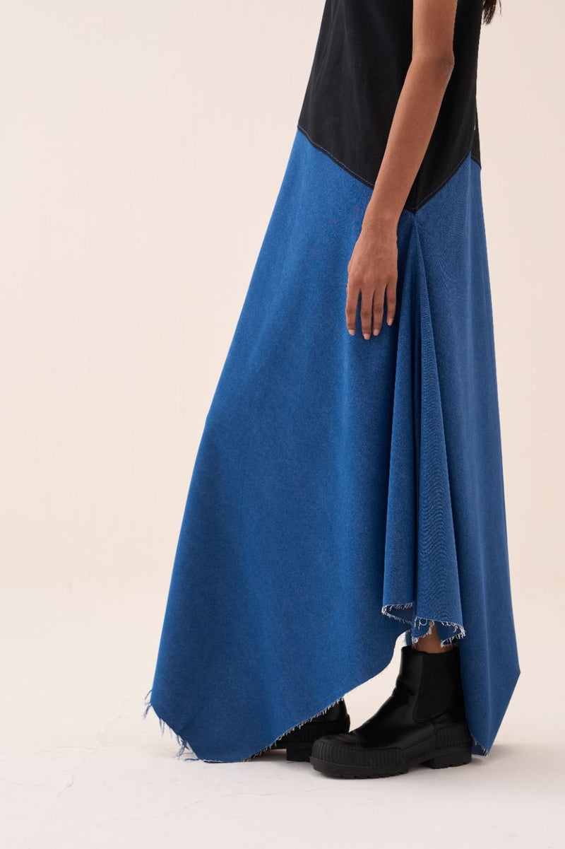Handkerchief Dress by THREE in black color for women in Singapore