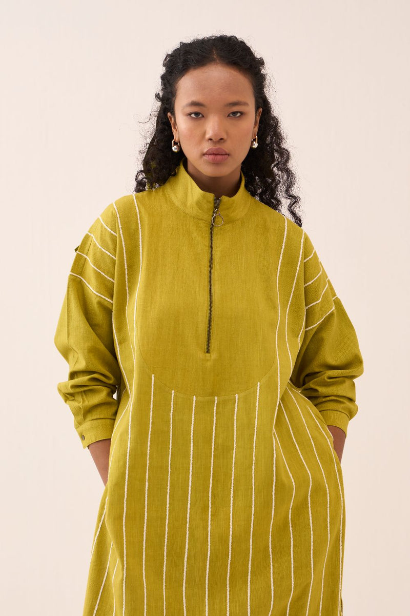 U-Yoke Emb. Tunic Co-Ord (Set Of 2) cotton by THREE for women in Singapore