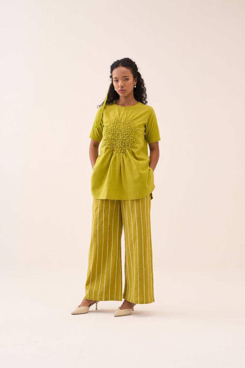 Ruching Top cotton by THREE for women in Singapore