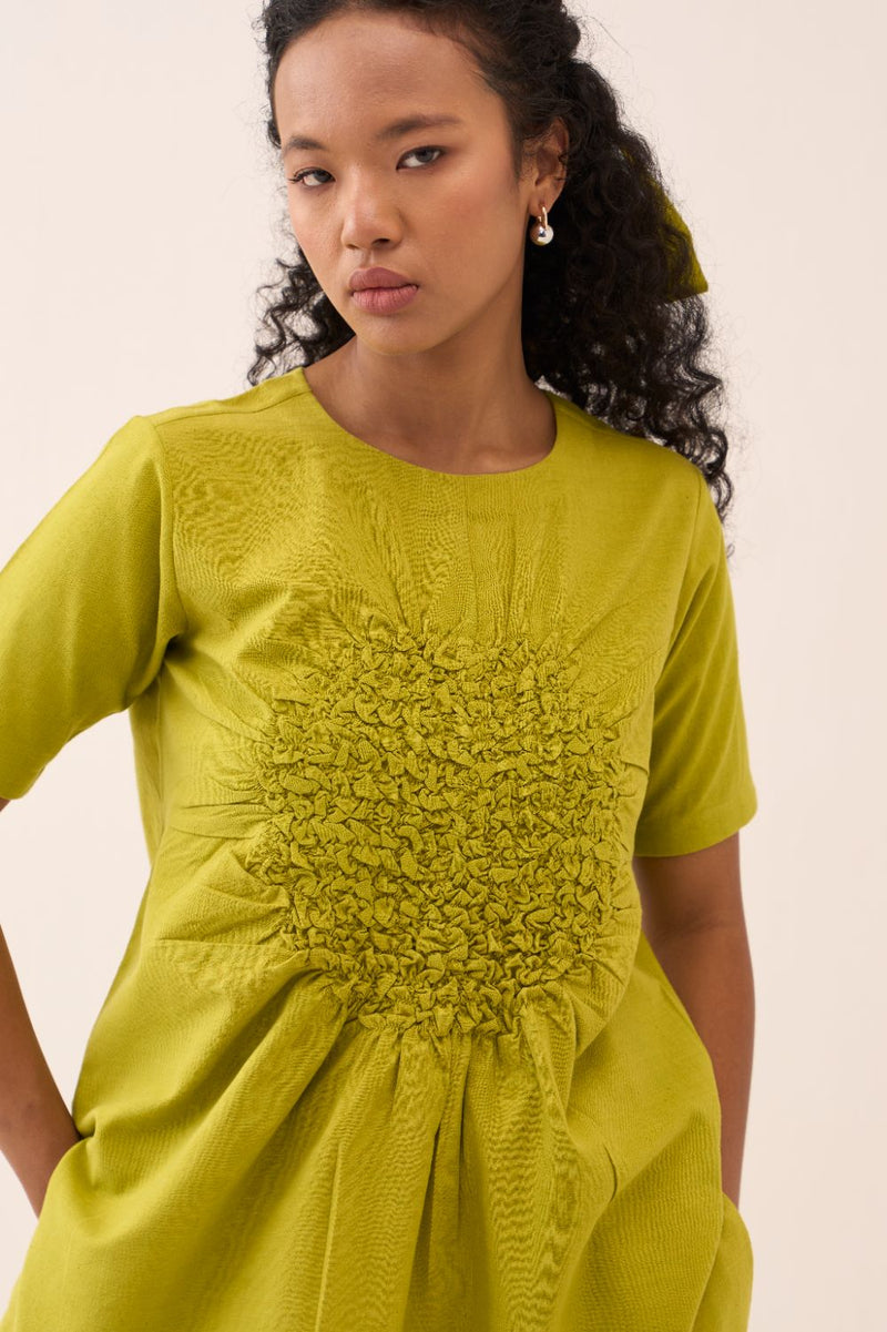 Ruching Top cotton by THREE for women in Singapore