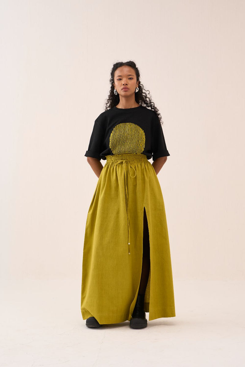 Elasticated Skirt cotton by THREE for women in Singapore