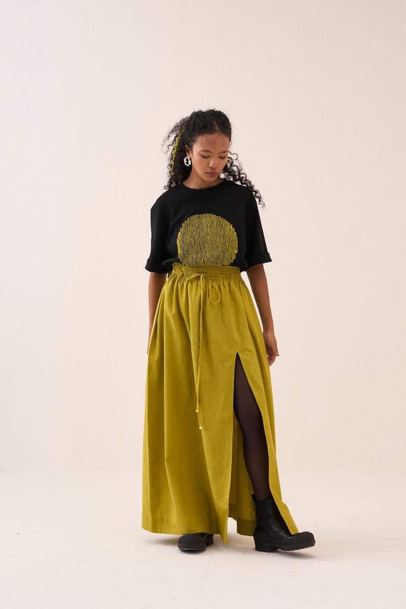 Elasticated Skirt cotton by THREE for women in Singapore