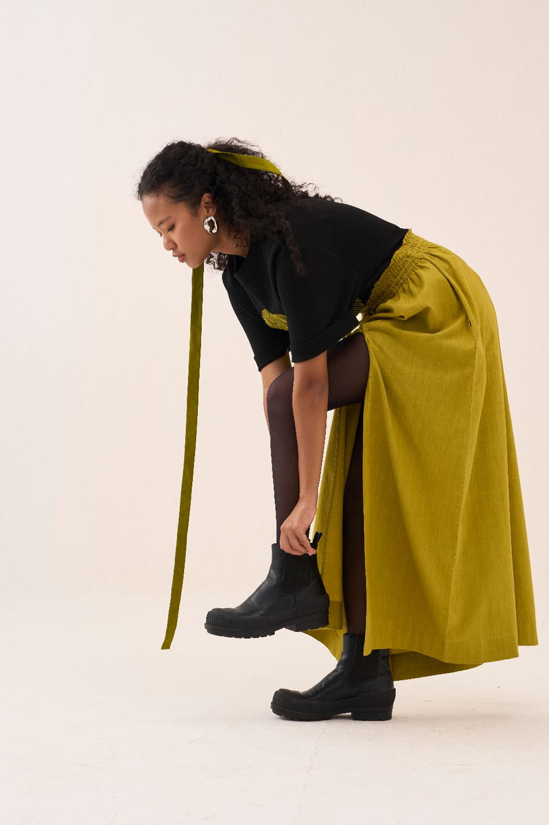 Elasticated Skirt cotton by THREE for women in Singapore
