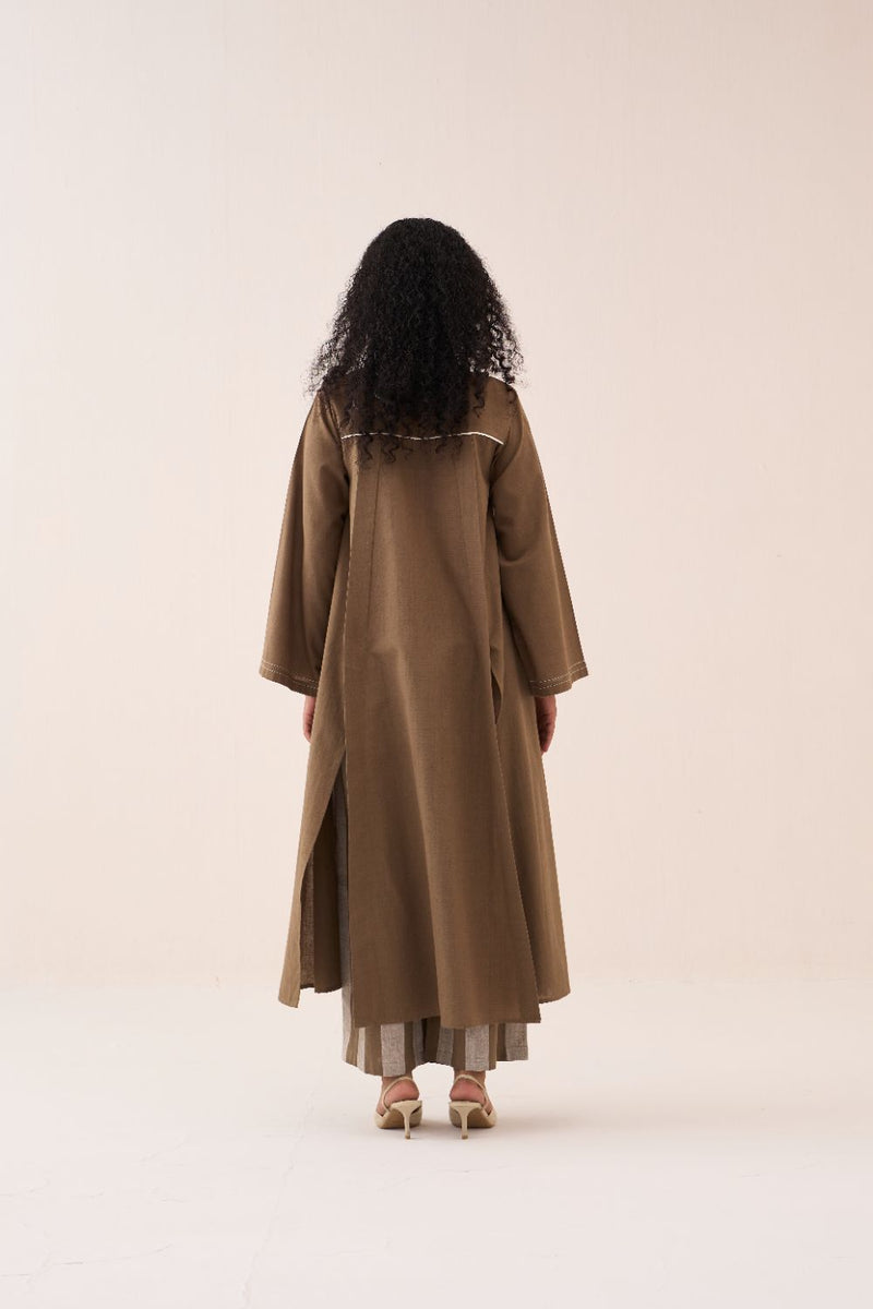 Wide Sleeve Panel Slit Shirt cotton by THREE for women in Singapore