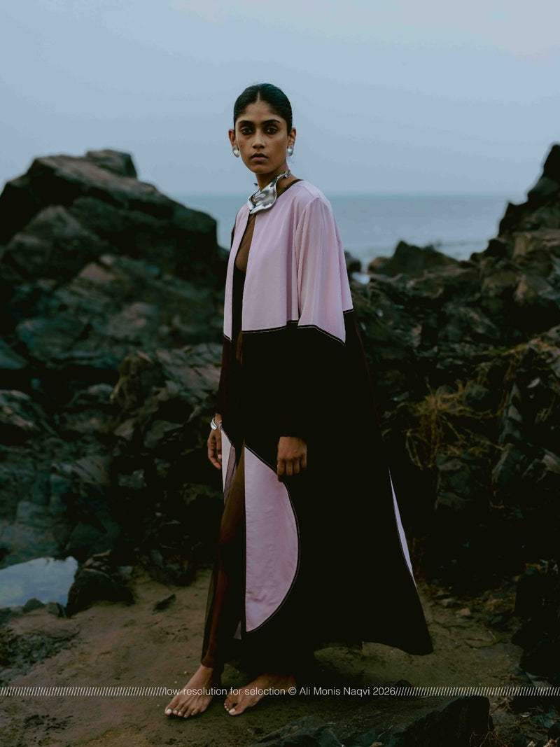 Moon Jacket poplin by THREE in brown color for women in Singapore