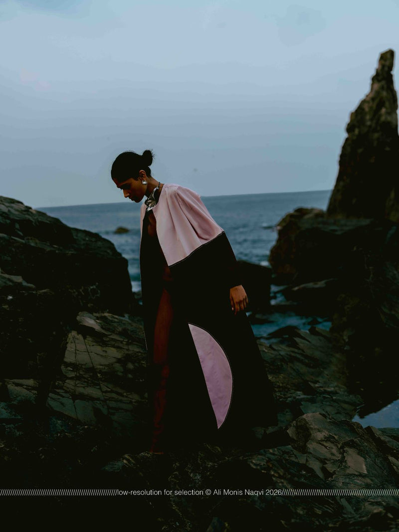 Moon Jacket poplin by THREE in brown color for women in Singapore