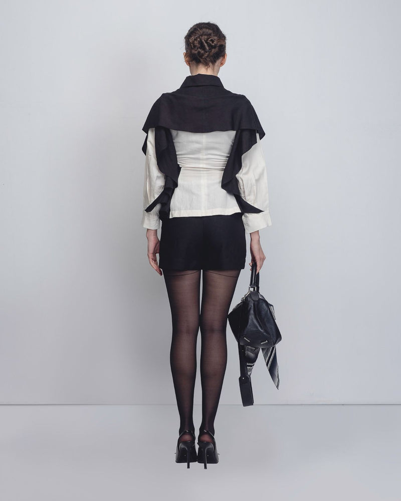 Strella Colourblocked Top - Black + White Buy Strella Colourblocked Top - Black + White from C&W | Tops And Shirts for Women by Leh Studios in black color for women in Singapore
