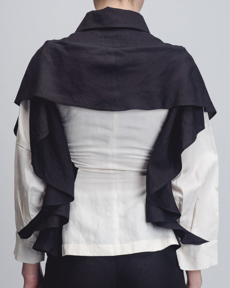 Strella Colourblocked Top - Black + White Buy Strella Colourblocked Top - Black + White from C&W | Tops And Shirts for Women by Leh Studios in black color for women in Singapore