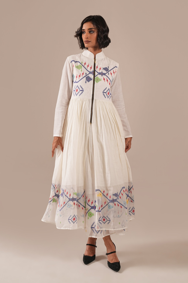 SWAN WINGS DRESS silk Buy SWAN WINGS DRESS from C&W | Dresses for Women by Indigo Dreams in white color for women in Singapore