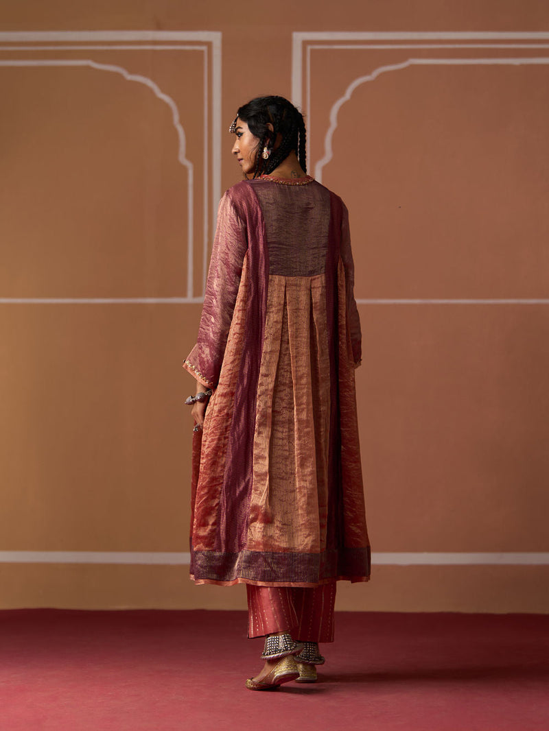 Rasha Kurta chanderi kurta/kurta set by SWATTI KAPOOR in multi-color for women in Singapore