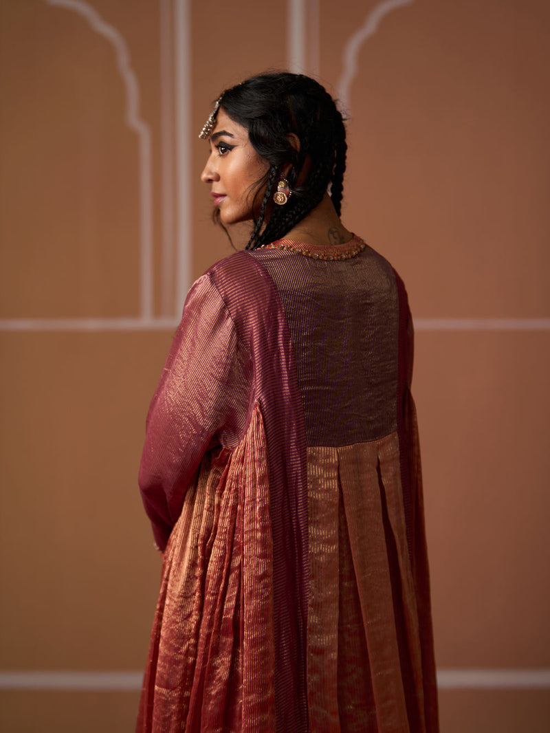 Rasha Kurta chanderi kurta/kurta set by SWATTI KAPOOR in multi-color for women in Singapore