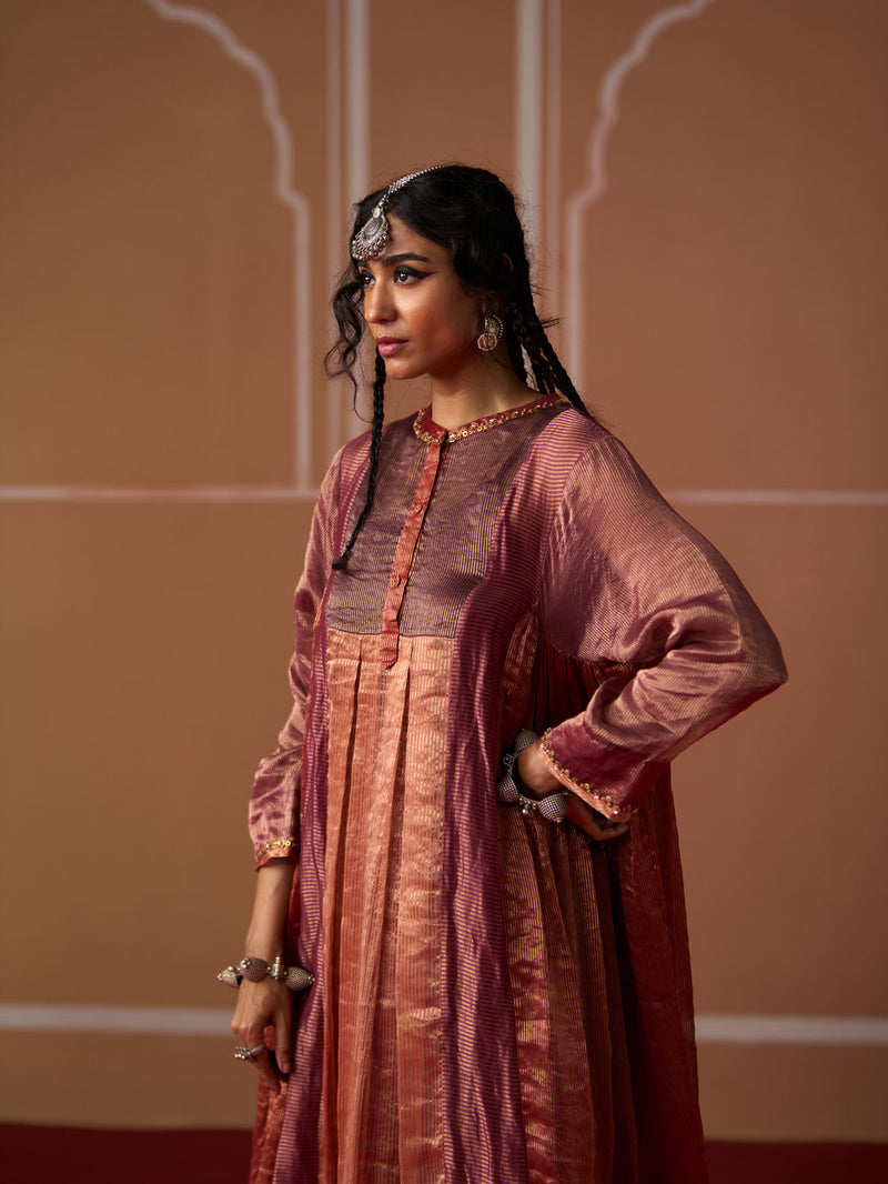Rasha Kurta chanderi kurta/kurta set by SWATTI KAPOOR in multi-color for women in Singapore