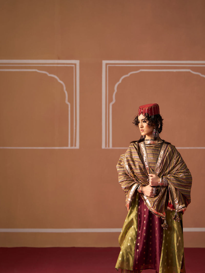 Raina Kurta chanderi indo-western by SWATTI KAPOOR in multi-color for women in Singapore