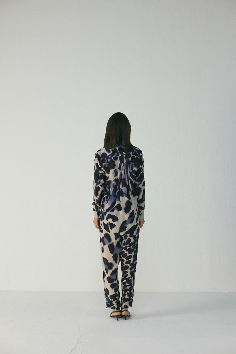 SAMBURU CO-ORD SET by Yam in blue color for women in Singapore