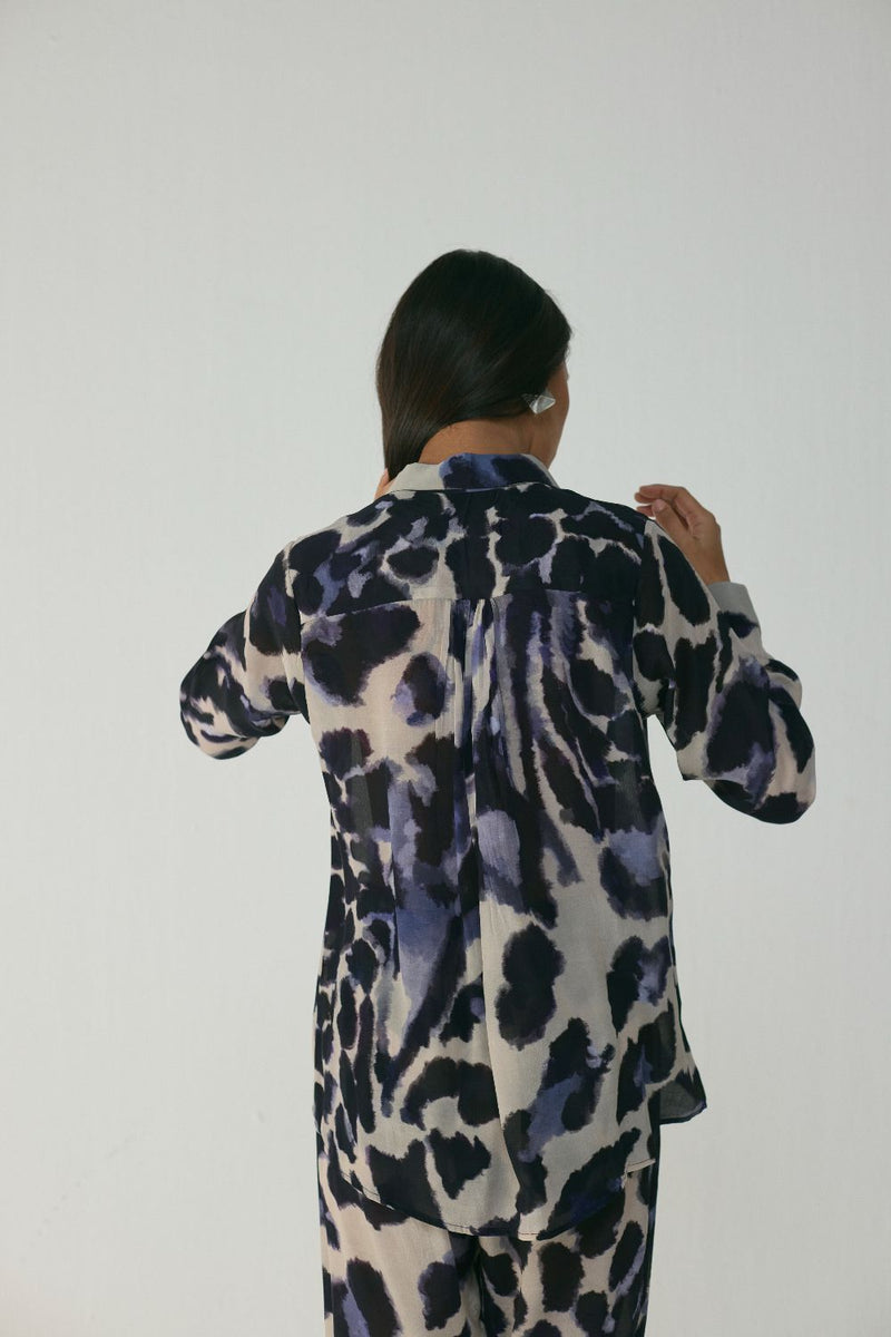 SAMBURU CO-ORD SET by Yam in blue color for women in Singapore