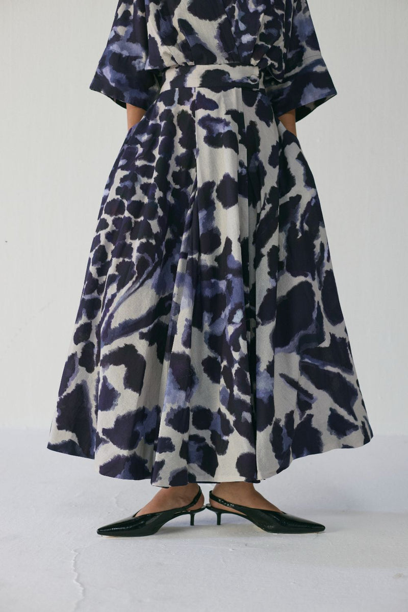 SAMBURU SHIRT DRESS poplin by Yam in blue color for women in Singapore