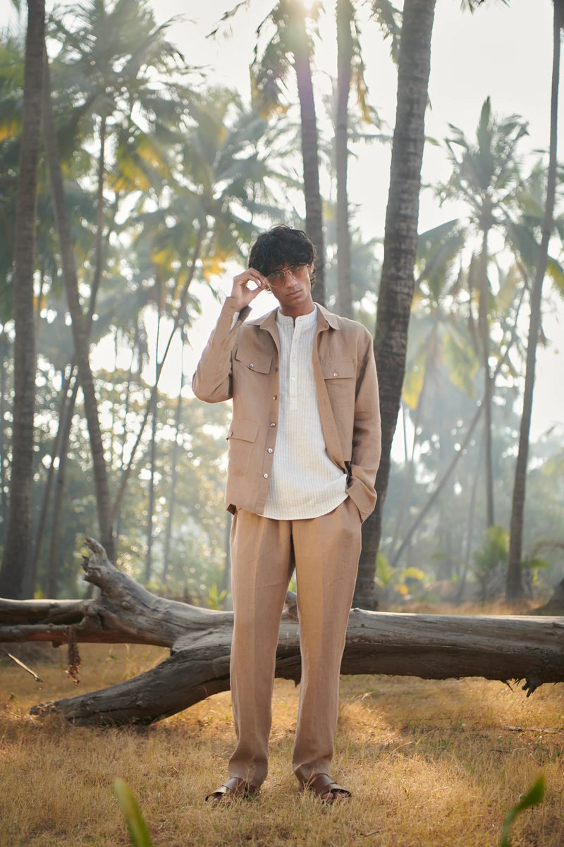 Mousse Linen Men's Overshirt