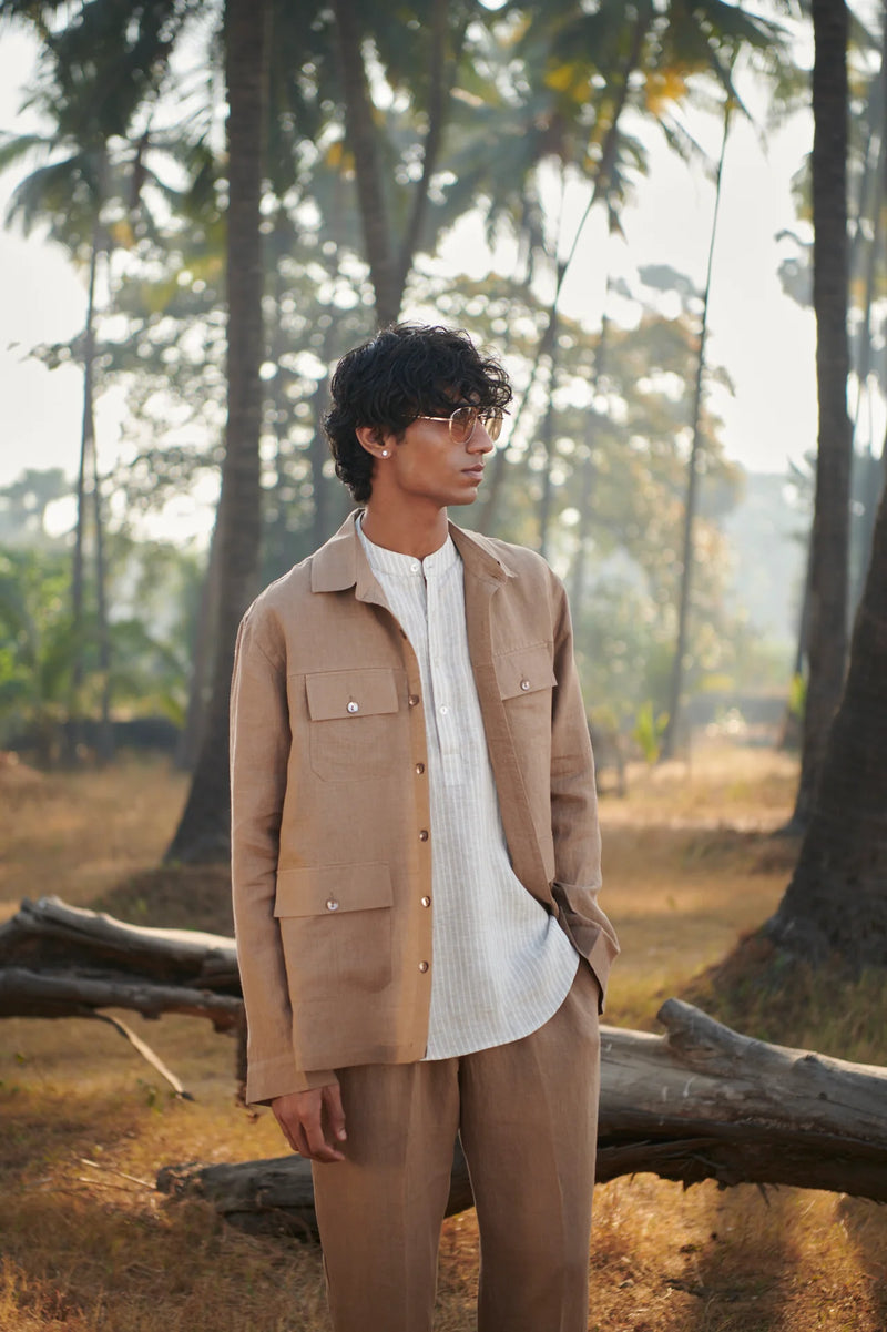 Mousse Linen Men's Overshirt