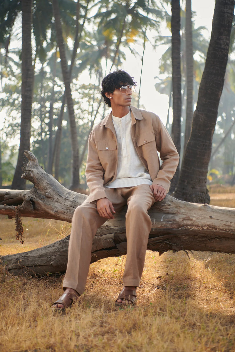 Mousse Linen Men's Overshirt