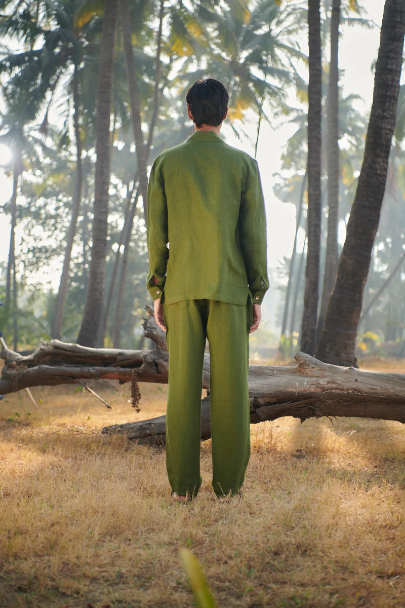 Safari Linen Men's Overshirt