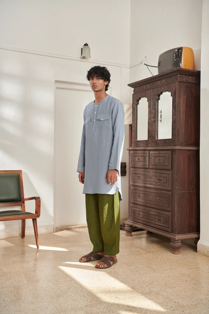 Sky Safari Men's Round Hem Kurta Set