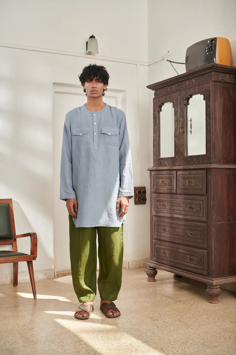 Sky Safari Men's Round Hem Kurta Set