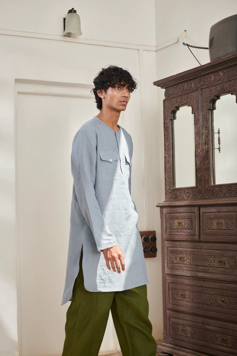 Sky Safari Men's Round Hem Kurta Set