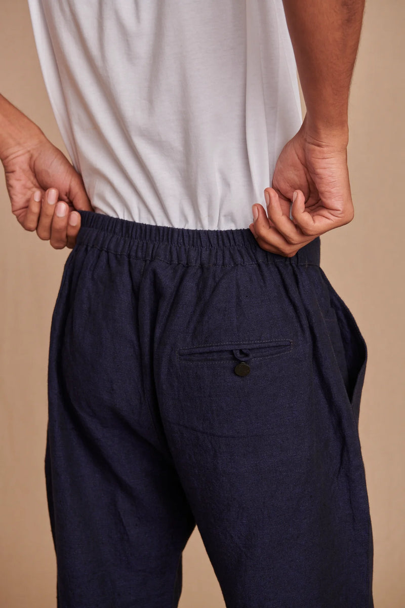 Neel Linen Denim Men's Jogger Pants