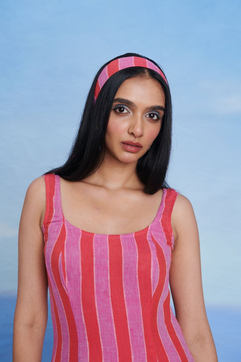 Amalfi Linen Scoop Neck Dress