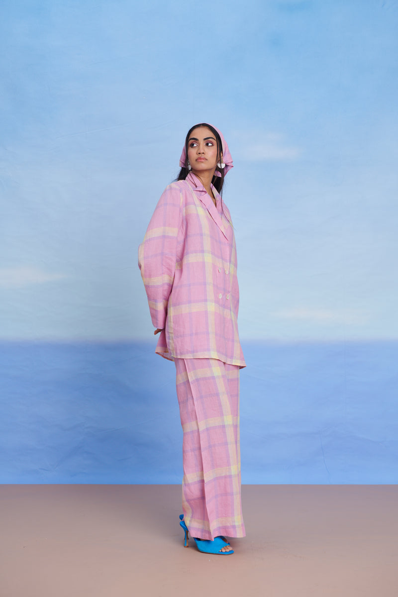 Cassata Linen Blazer Shirt Set