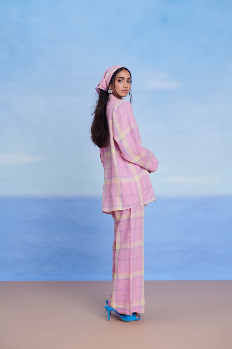 Cassata Linen Blazer Shirt Set