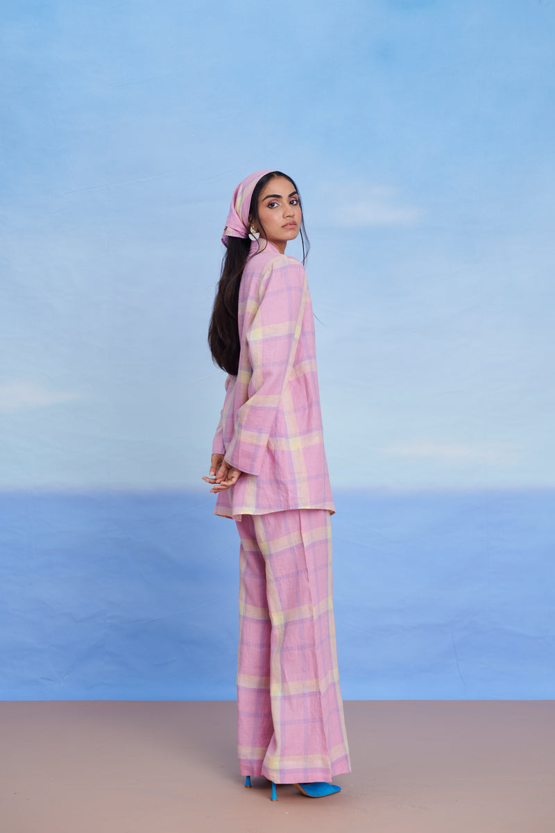 Cassata Linen Blazer Shirt Set