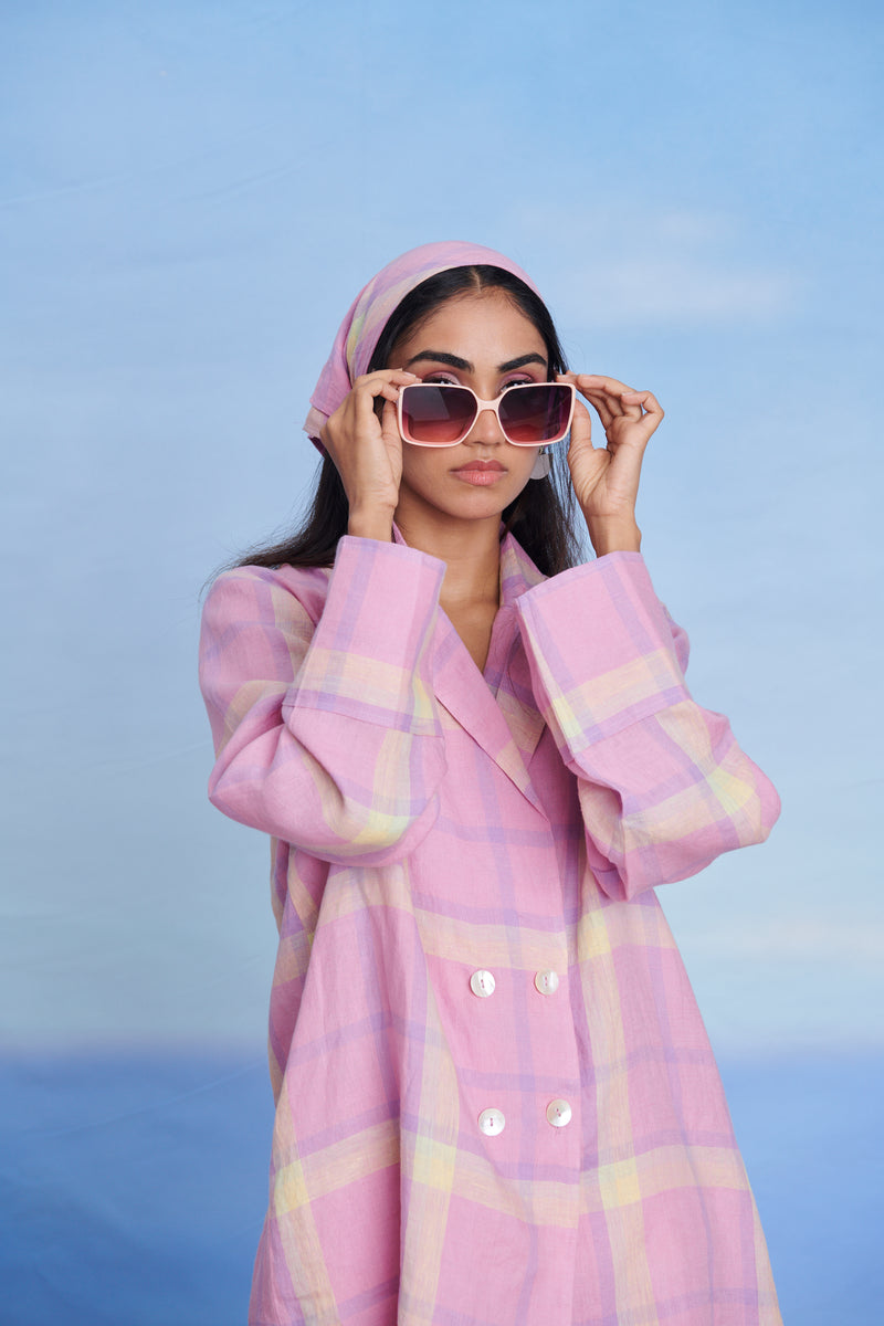 Cassata Linen Blazer Shirt Set