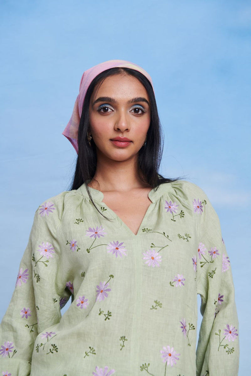 Pista Linen Billow Shorts Set